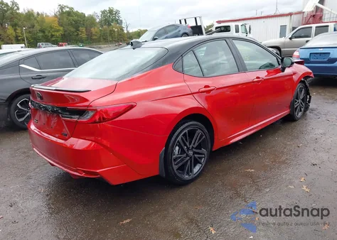 2025 Toyota Camry Xse z USA, uszkodzony, nr VIN 4T1DBADK3SU004998